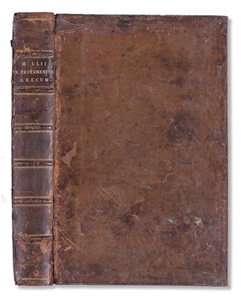 BIBLE IN GREEK.  Novum Testamentum Graecum.  1710